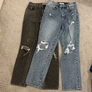 Pacsun Ripped Mom and Dad Jeans